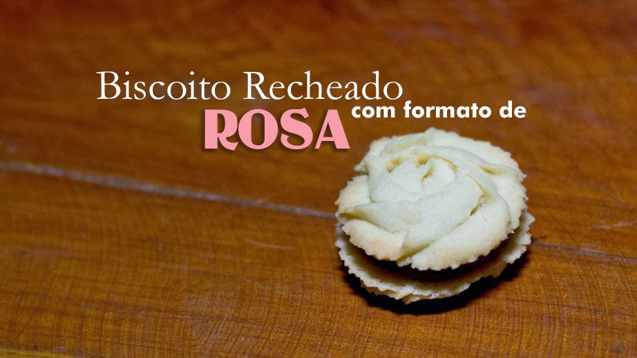 Biscoito recheado com formato de rosa. Foto: Yuri Hayashi